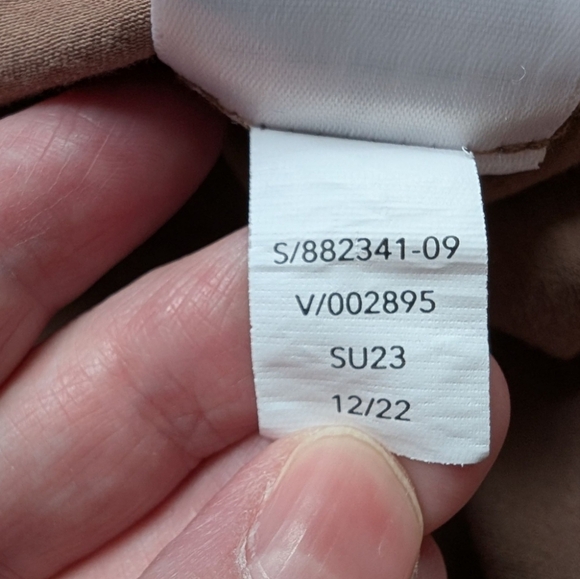 Athleta Outbound V Neck Tee Shirt Rustic Beige Supima Cotton Women's Plus 2X - Picture 12 of 13